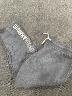 Under Armour Gray Women's Fleece Joggers with Logo